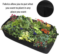 Thumbnail for 1PC Fabric Raised Garden Bed Rectangle Breathable Planting Container Growth Bag Home Garden Supplies