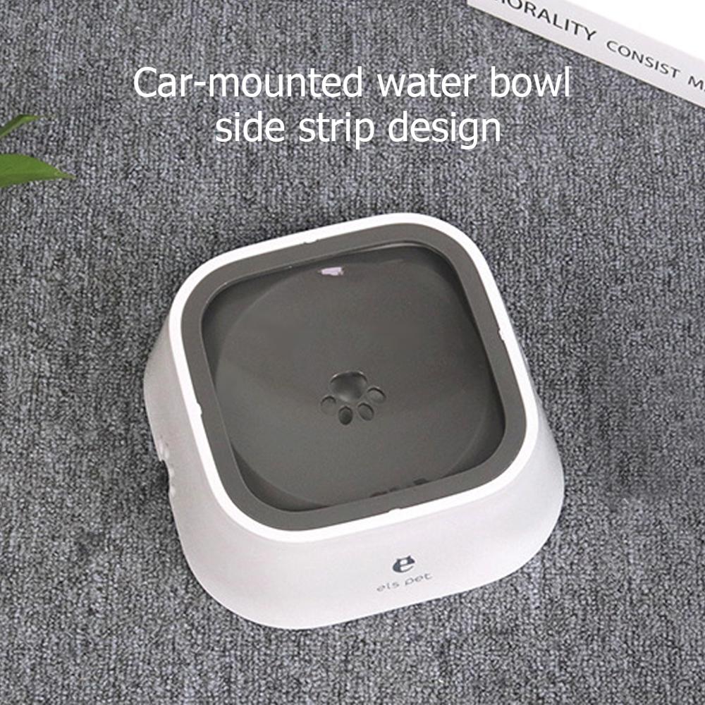 Dog Drinking Water Bowl 1.5L Floating Non-Wetting Mouth Cat Bowl Without Spill Drinking Water Dispenser ABS Plastic Dog Bowl
