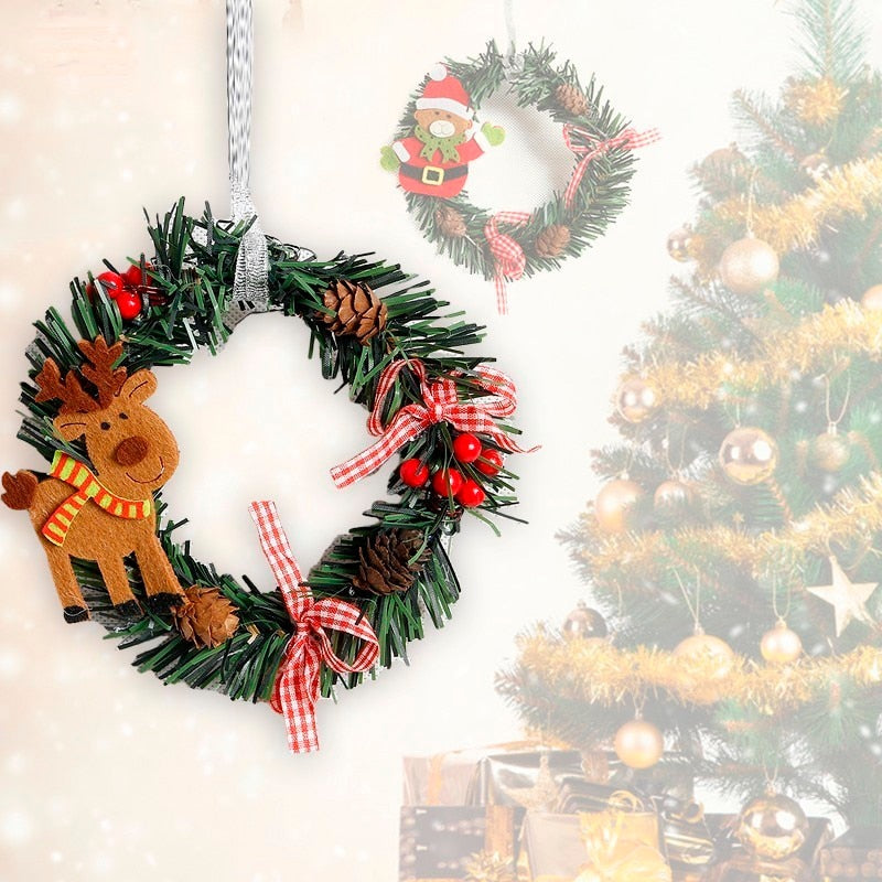 2019 Christmas Wreath Wood Christmas Decor