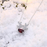 Thumbnail for Christmas Themed Reindeer  Elements Necklace in 14K Gold - Multiple Options