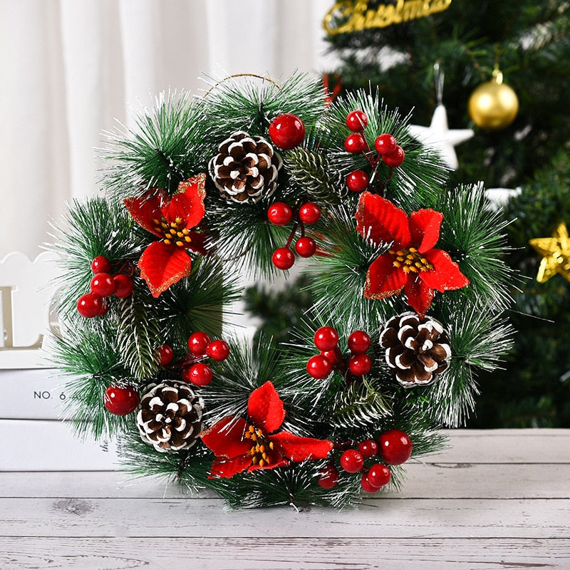 Christmas Wreath Door Garlands Ornaments Decor For Home
