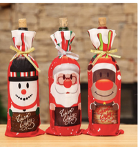 Thumbnail for Santa Claus Wine Bottle Cover Merry Christmas Decorations for Home