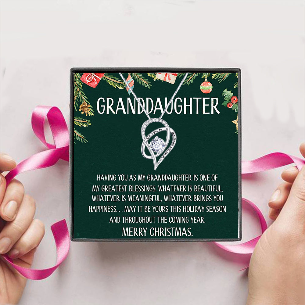 Granddaughter Christmas Gift Box + Necklace (5 Options to choose from)