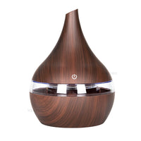 Thumbnail for KBAYBO 300ml USB Electric Aroma air diffuser wood grain Ultrasonic air humidifier cool mist maker with 7 colors lights for home