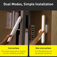Thumbnail for Baseus Desk Lamp Hanging Magnetic LED Table Lamp Chargeable Stepless Dimming Cabinet Light Night Light For Closet Wardrobe