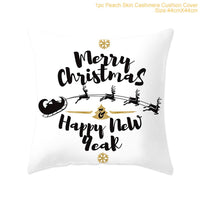 Thumbnail for FENGRISE 45x45cm Cotton Linen Merry Christmas Cover Cushion