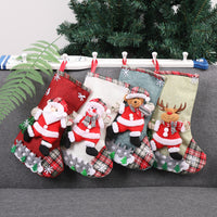 Thumbnail for Christmas Xmas Tree Hanging Party Tree Decor Santa Stocking Sock Gift Candy Bags