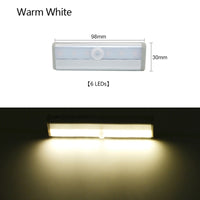 Thumbnail for PIR Motion Sensor LED Under Cabinet Light Auto On/Off  6/10 LEDs 98/190mm For Kitchen Bedroom Closet Wardrobe Night Lights