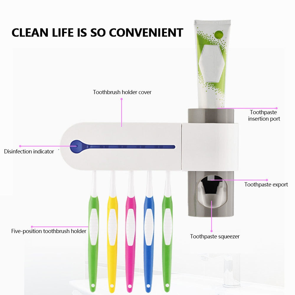 3 In 1 Ultraviolet Toothbrush Disinfection Sterilizer