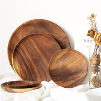 Thumbnail for Solid Wood Round Plate