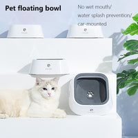 Thumbnail for Dog Drinking Water Bowl 1.5L Floating Non-Wetting Mouth Cat Bowl Without Spill Drinking Water Dispenser ABS Plastic Dog Bowl