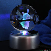 Thumbnail for Popullar 80mm 3.15 inch Diameter Crystal Glass Poket Ball with Rotated LED Lamp Base Christmas Gifts
