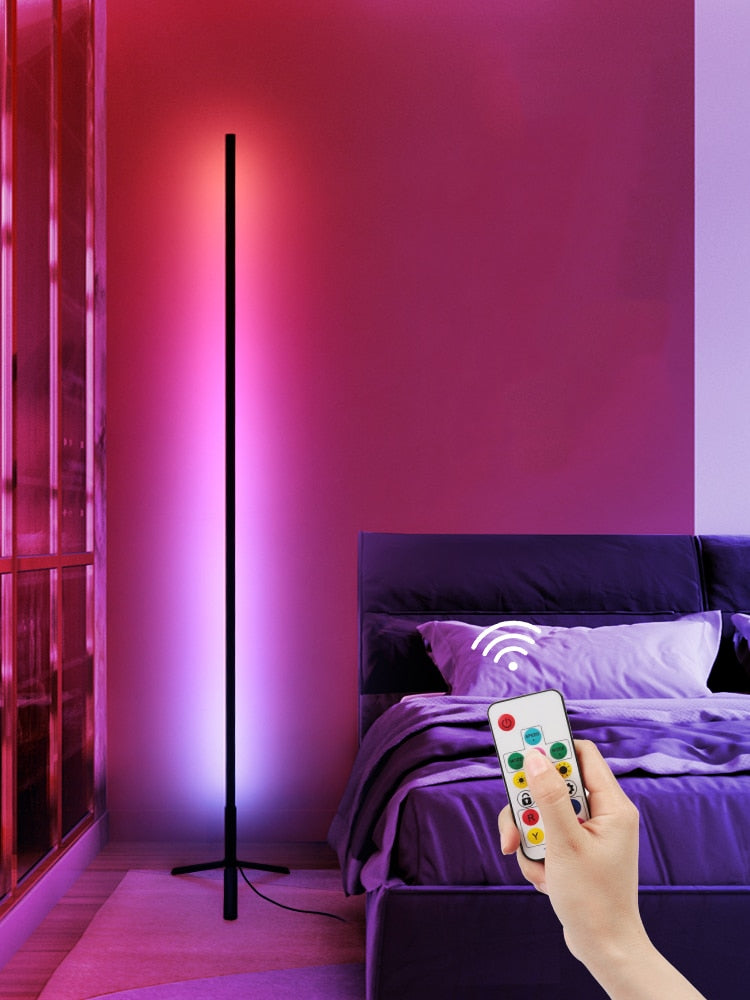 Symphony floor lamp colorful dimming decoration live three-color lamp living room bedroom anchor room video floor lamp
