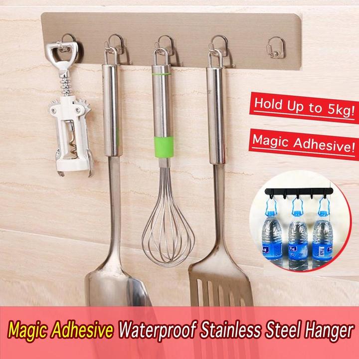 Magic Adhesive Waterproof Stainless Steel Hanger