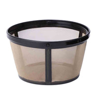 Thumbnail for Reusable 10-12 Cup Coffee Filter Basket-style Permanent Metal Mesh Too   A