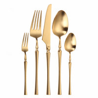Thumbnail for Cutlery Stainless Steel  Set Matte Gold Cutlery Set Stainless Steel Dinnerwar Steel Gold Forks Spoons Kel Cutlery nives SteSet Silverware Set